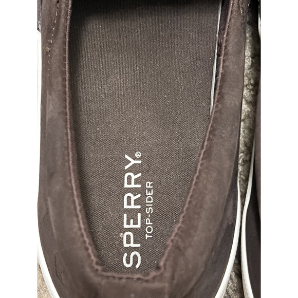 Sperry Women’s Slip-On Loafers Size 11 Brown Leather Memory Foam Comfort Shoes - Picture 4 of 5